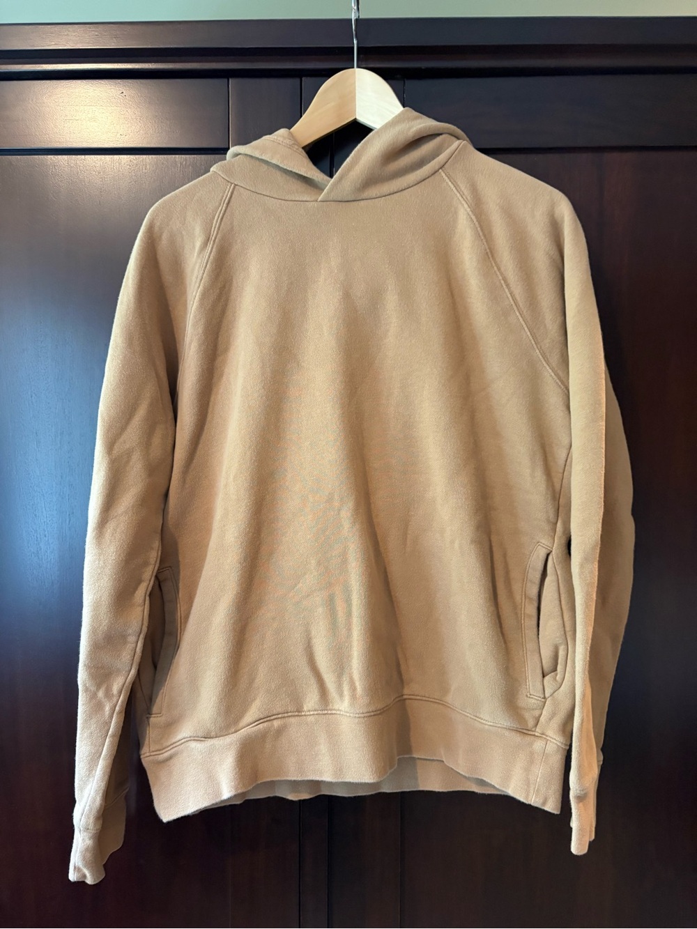 Banana Republic Men's Tan Hooded Sweatshirt